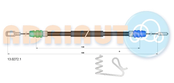 Cable Pull, parking brake (13.0272.1)