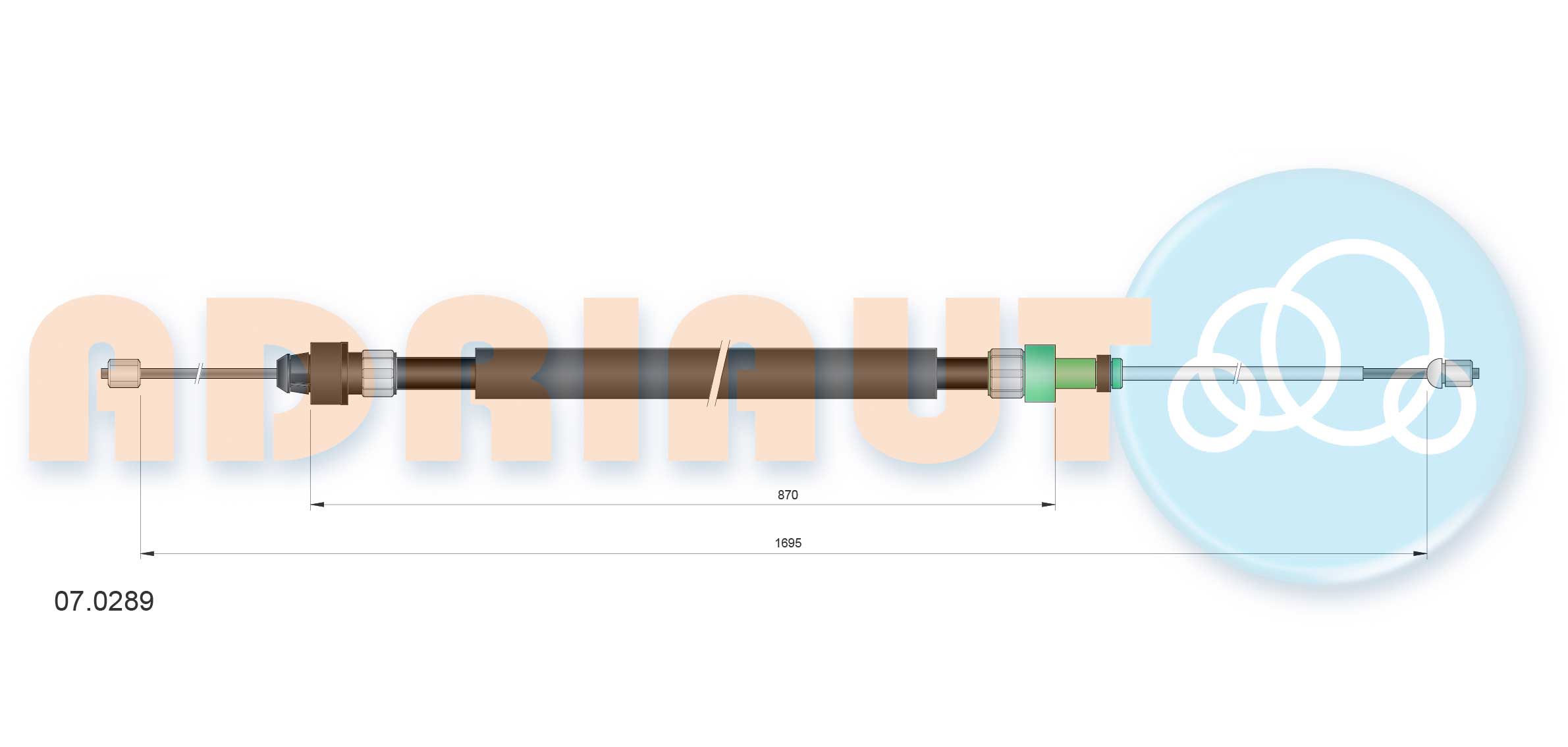 Cable Pull, parking brake (07.0289)