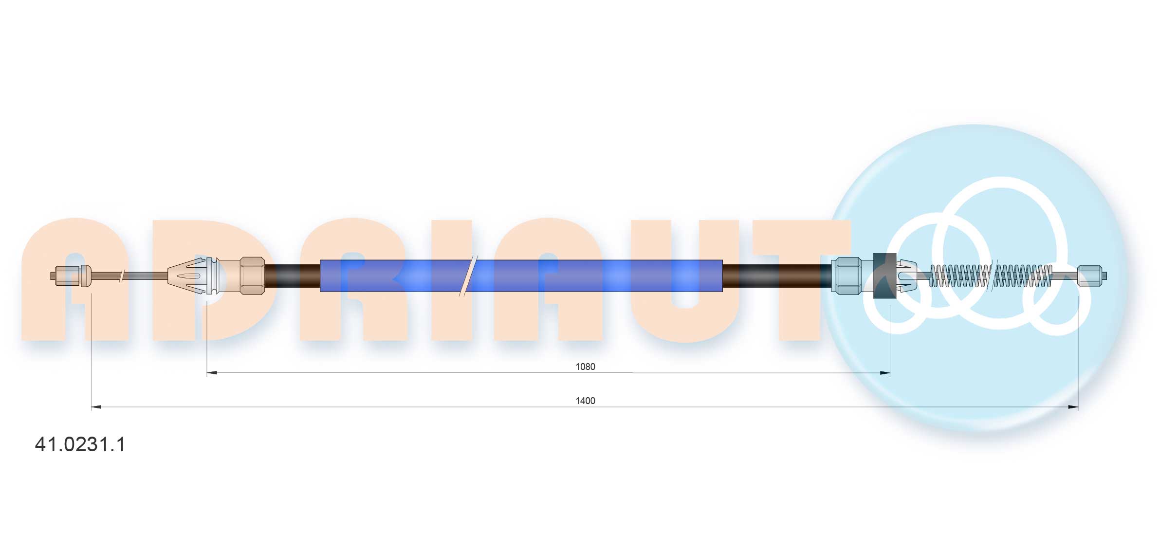 Cable Pull, parking brake (41.0231.1)