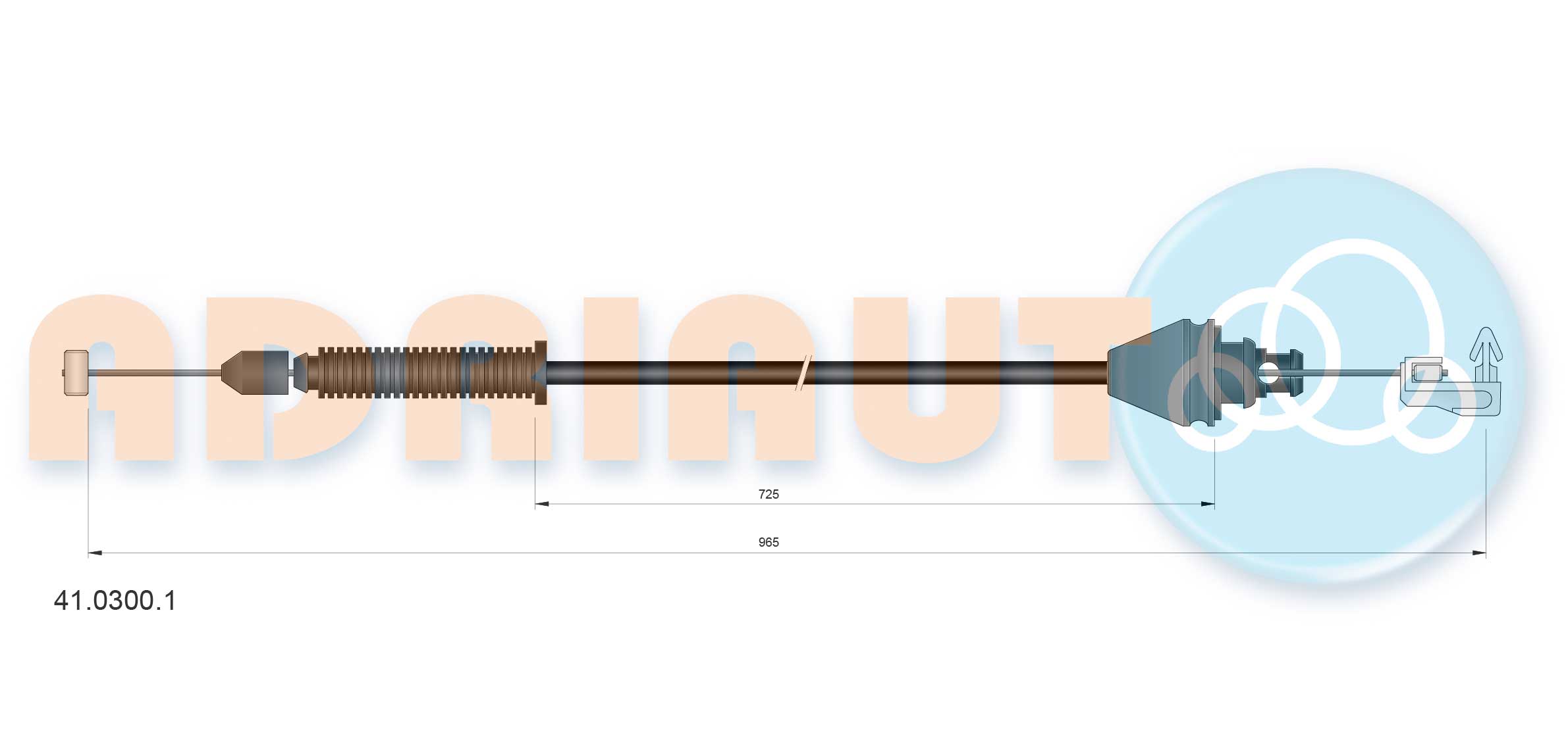 Accelerator Cable (41.0300.1)