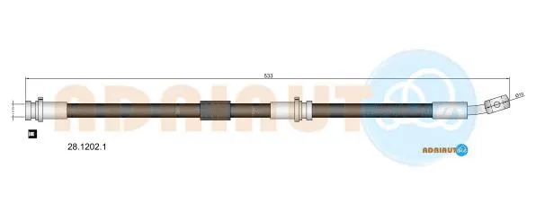 Brake Hose (28.1202.1)