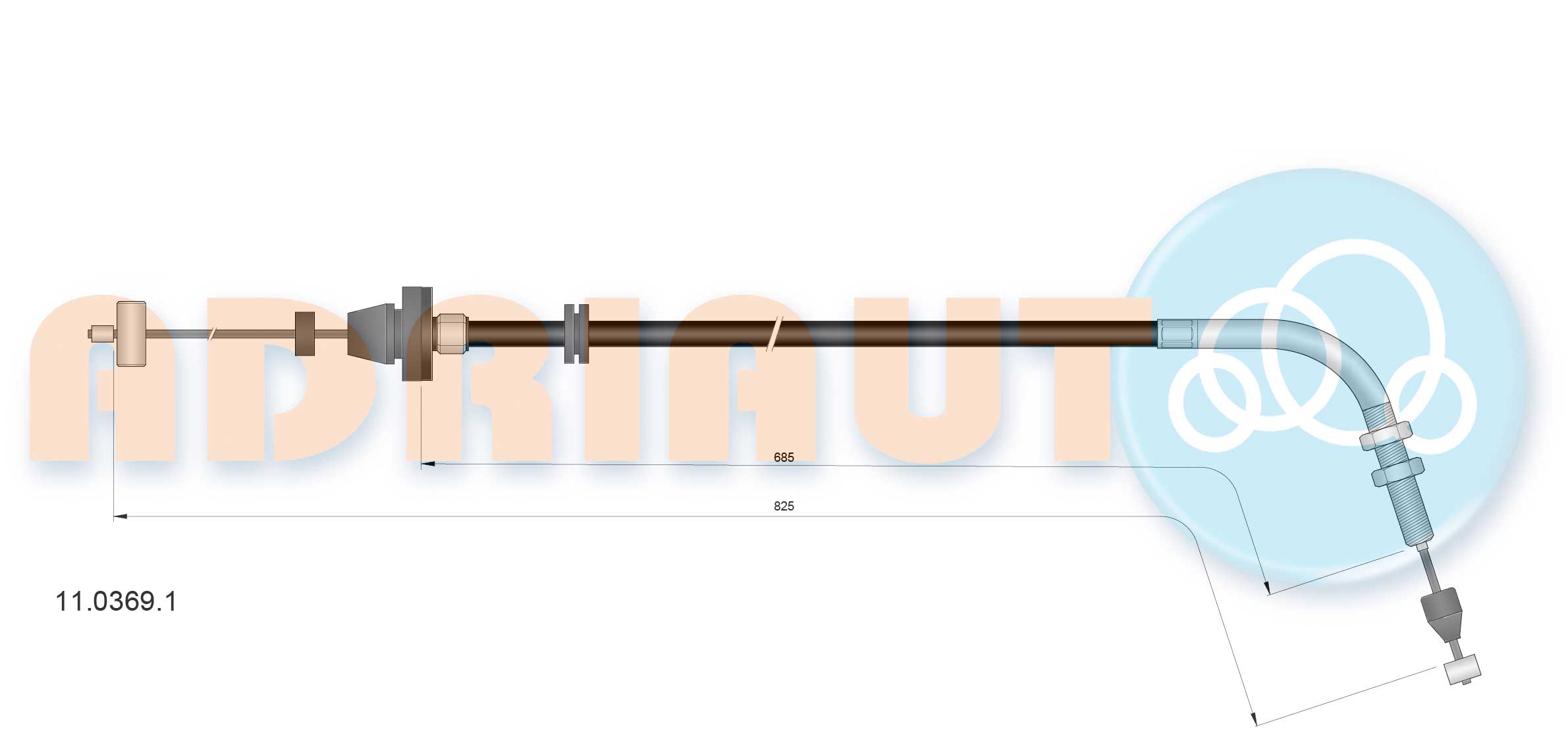 Accelerator Cable (11.0369.1)