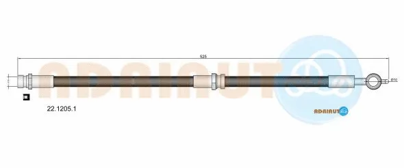 Brake Hose (22.1205.1)