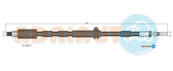 Brake Hose (13.1221.1)