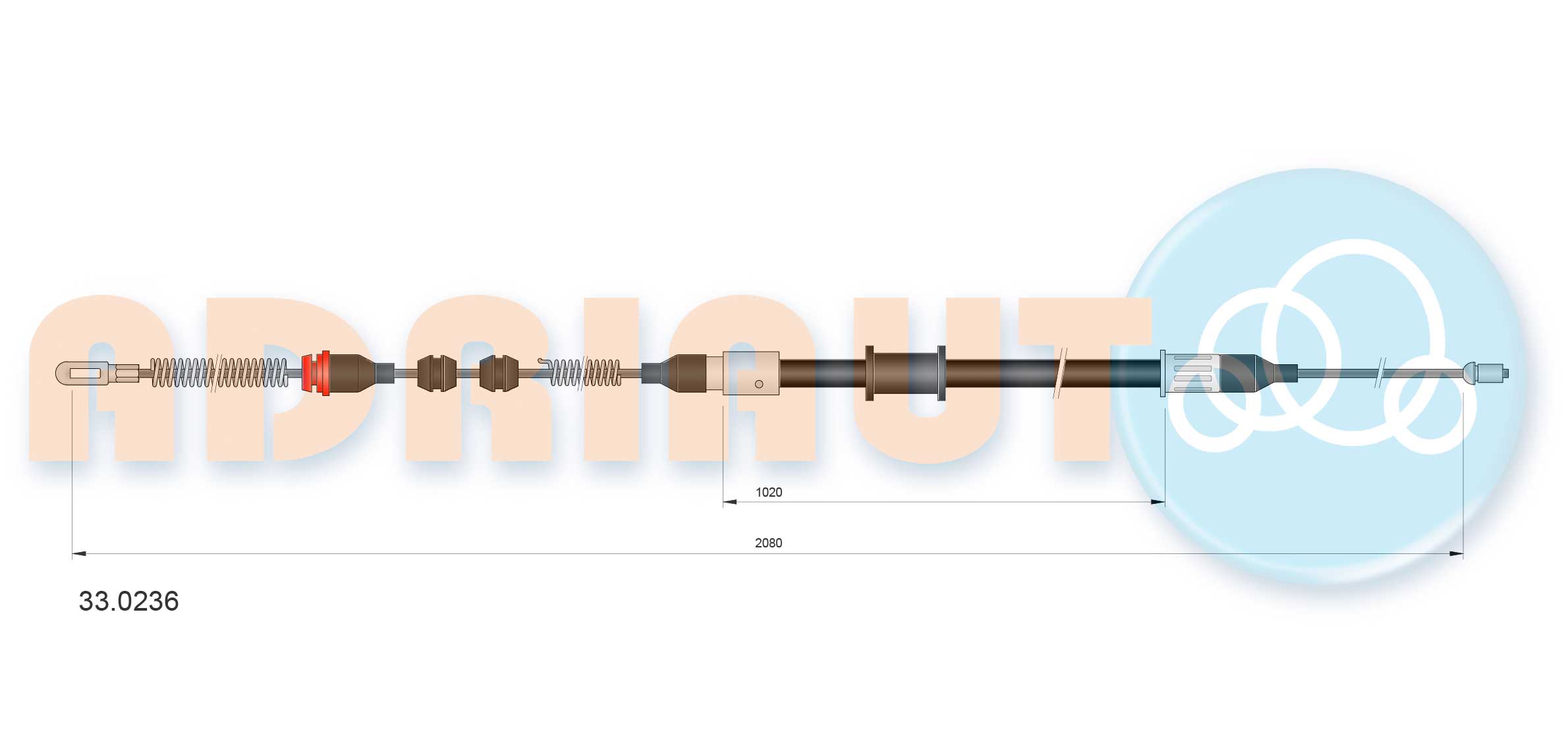 Cable Pull, parking brake (33.0236)