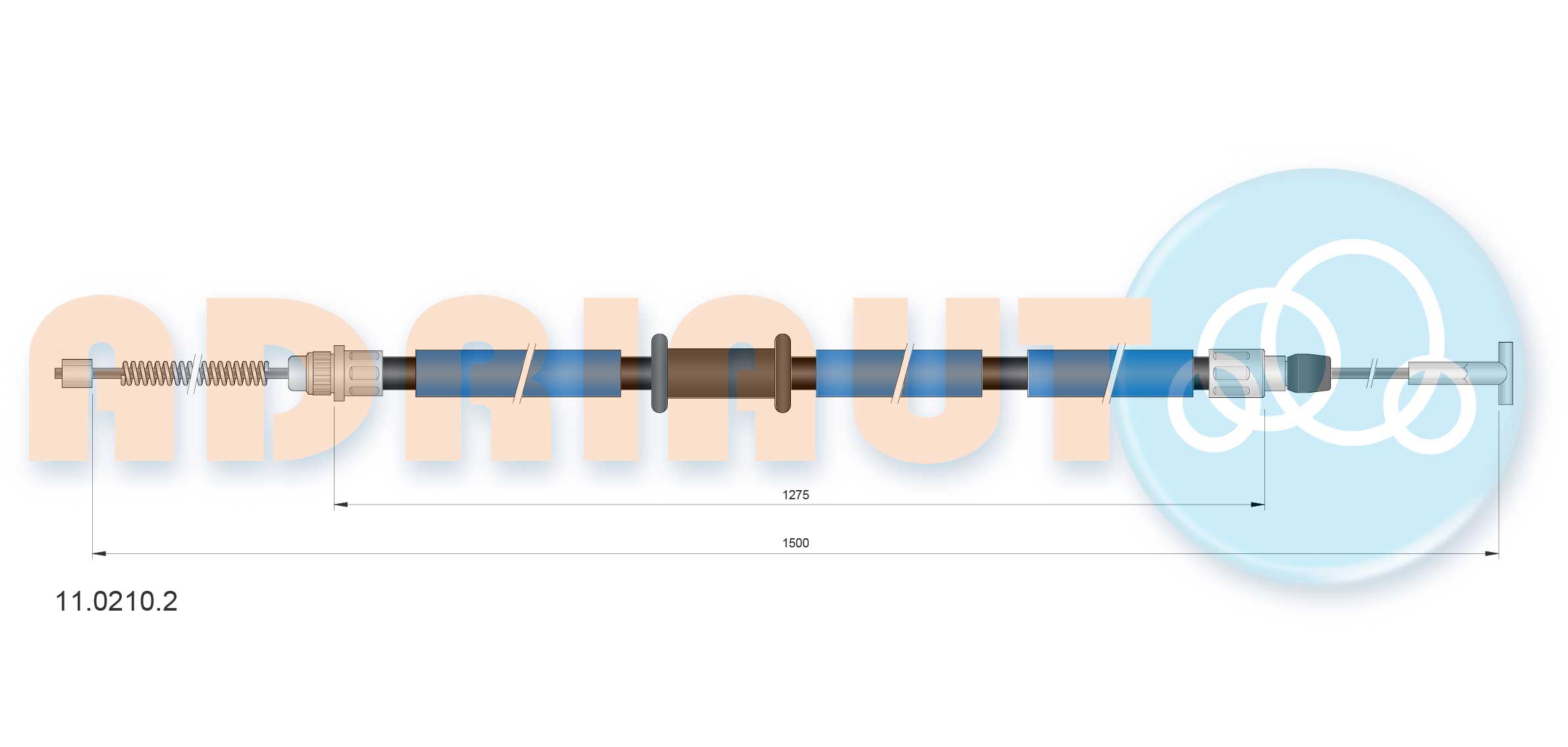 Cable Pull, parking brake (11.0210.2)