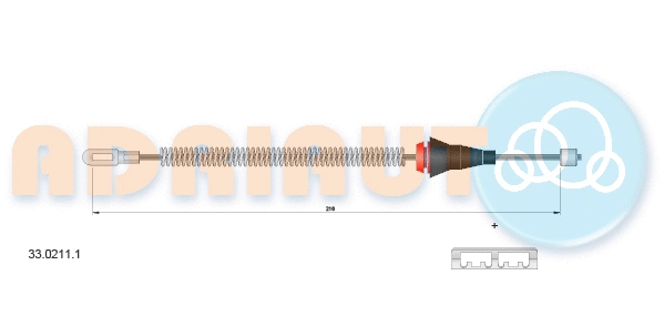 Cable Pull, parking brake (33.0211.1)