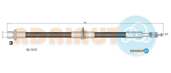 Brake Hose (52.1212)