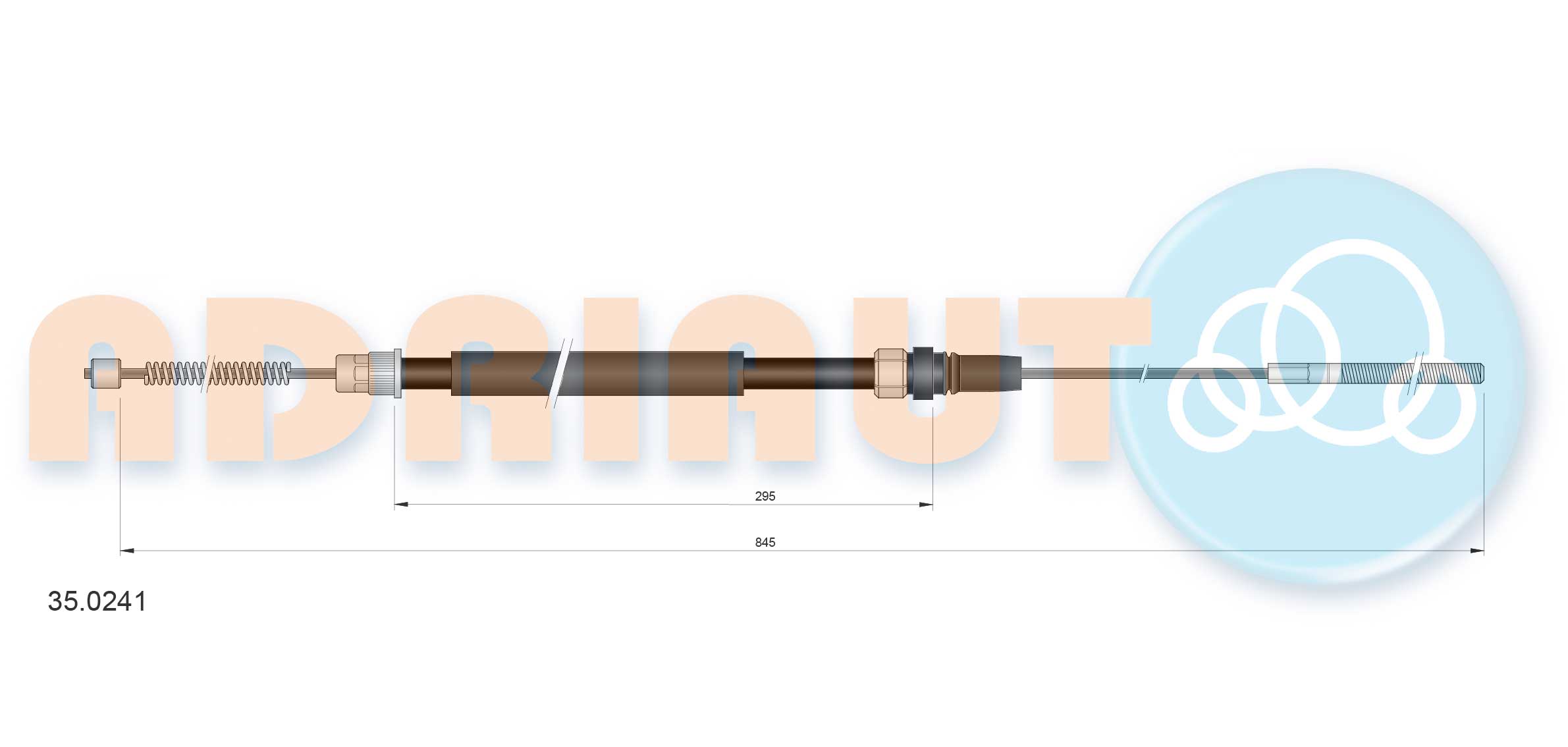 Cable Pull, parking brake (35.0241)