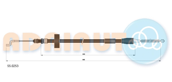 Cable Pull, parking brake (55.0253)
