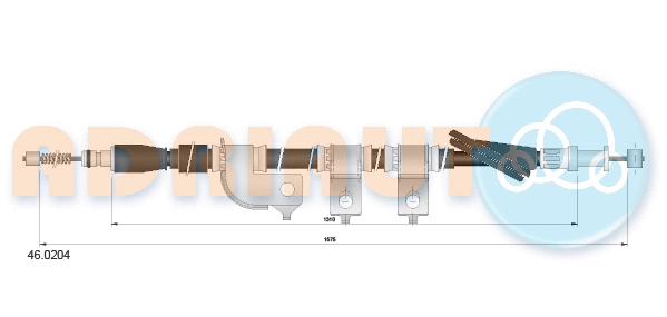Cable Pull, parking brake (46.0204)