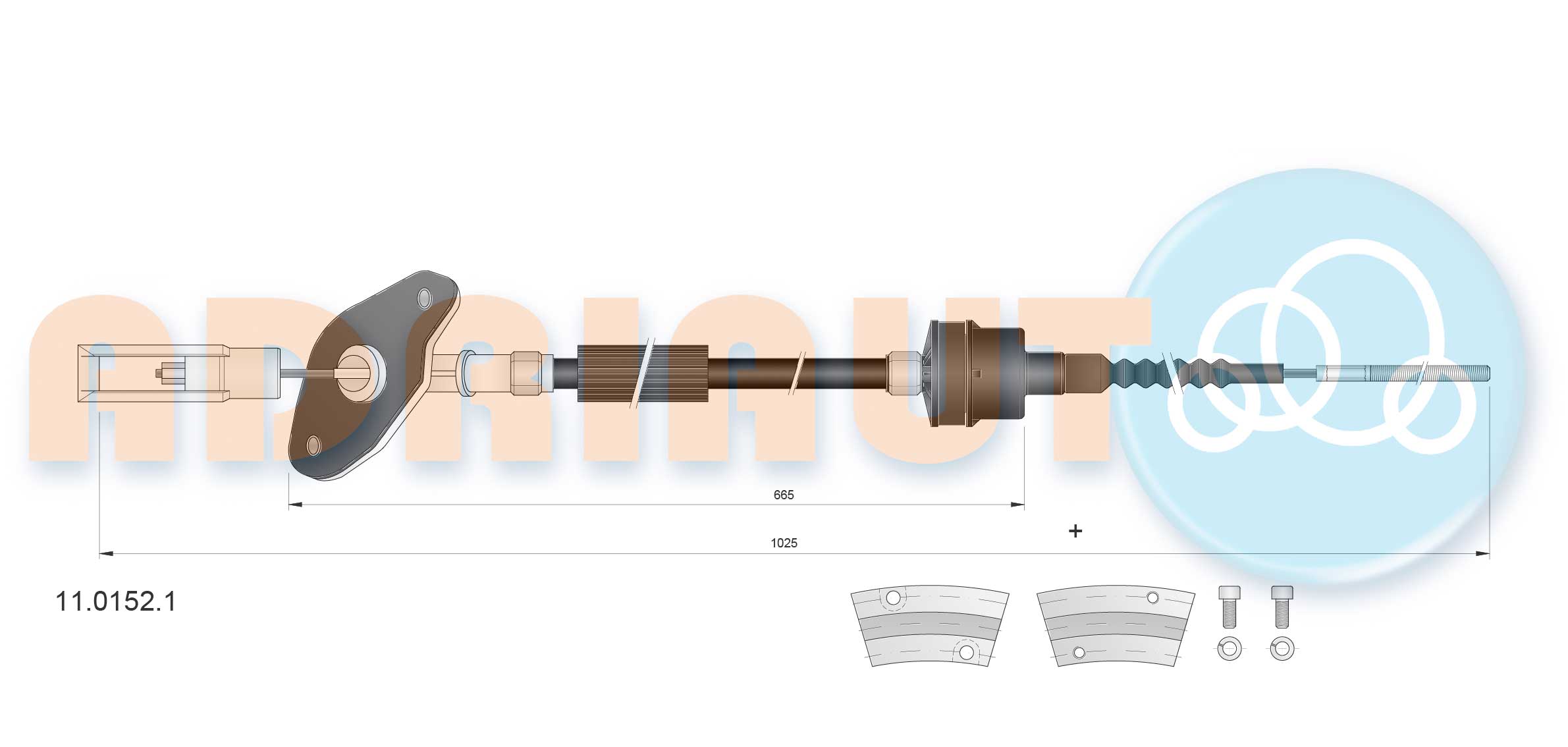 Cable Pull, clutch control (11.0152.1)