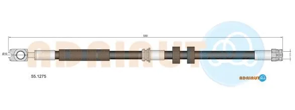 Brake Hose (55.1275)