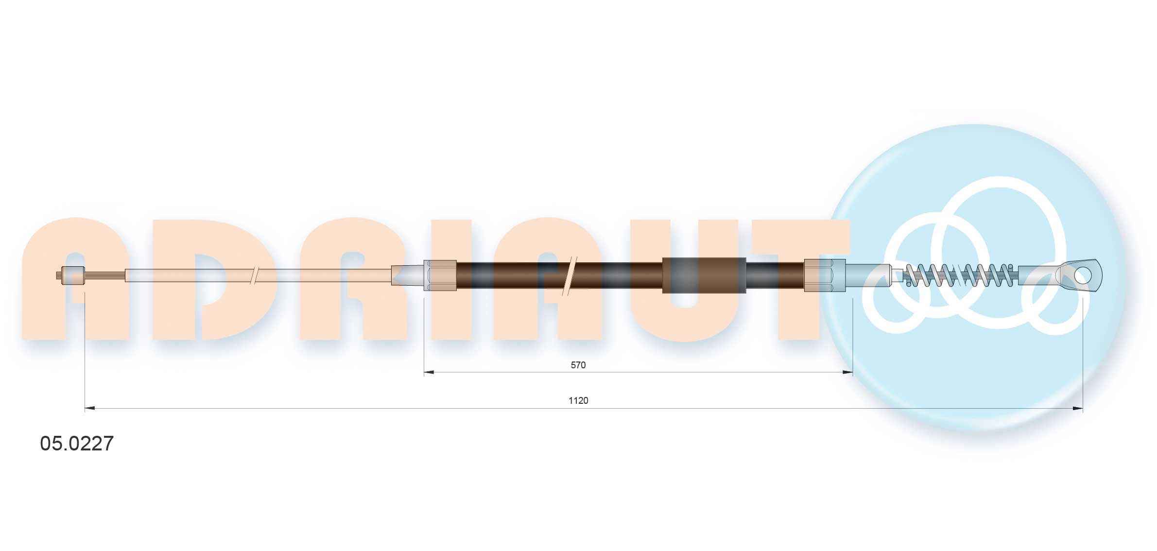 Cable Pull, parking brake (05.0227)