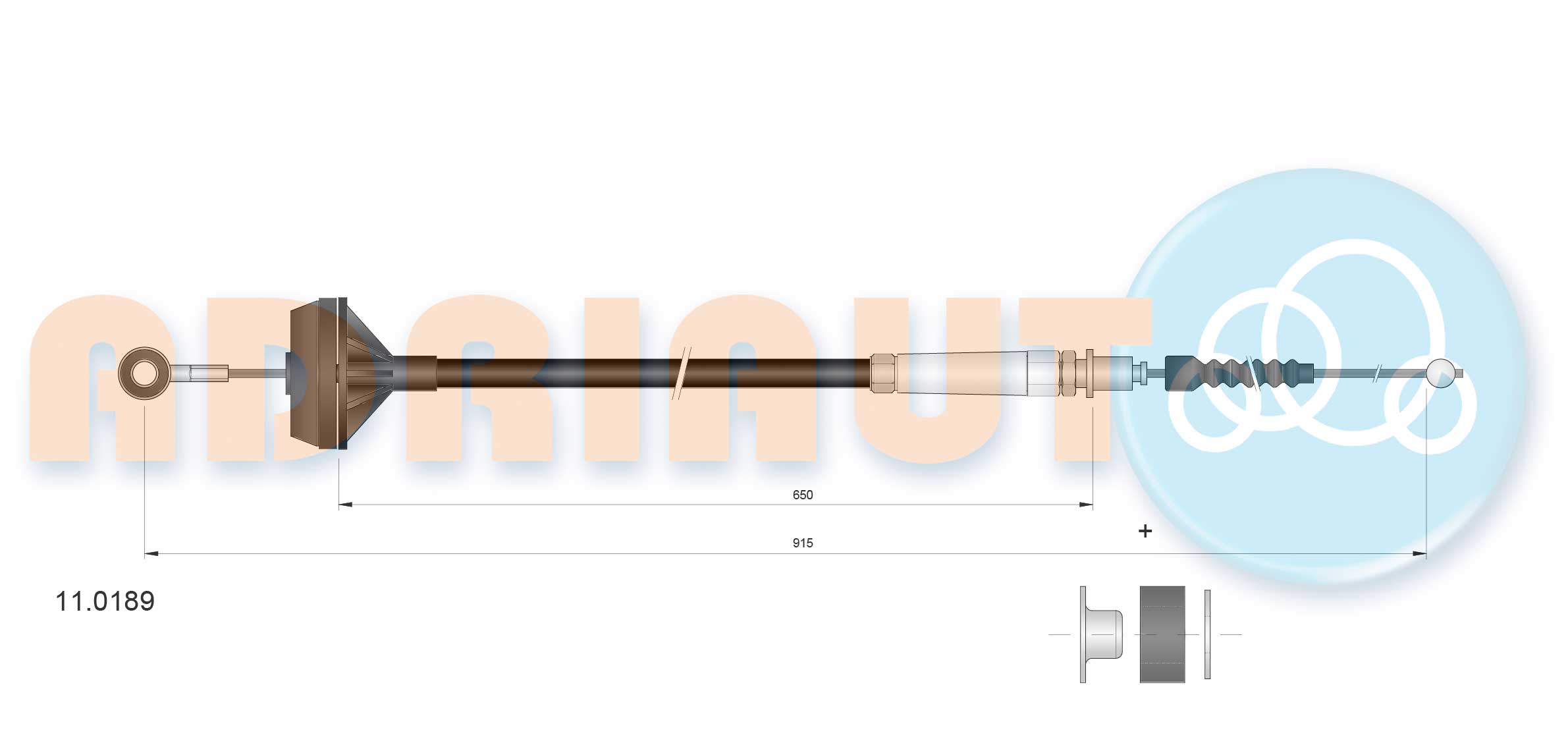 Cable Pull, clutch control (11.0189)