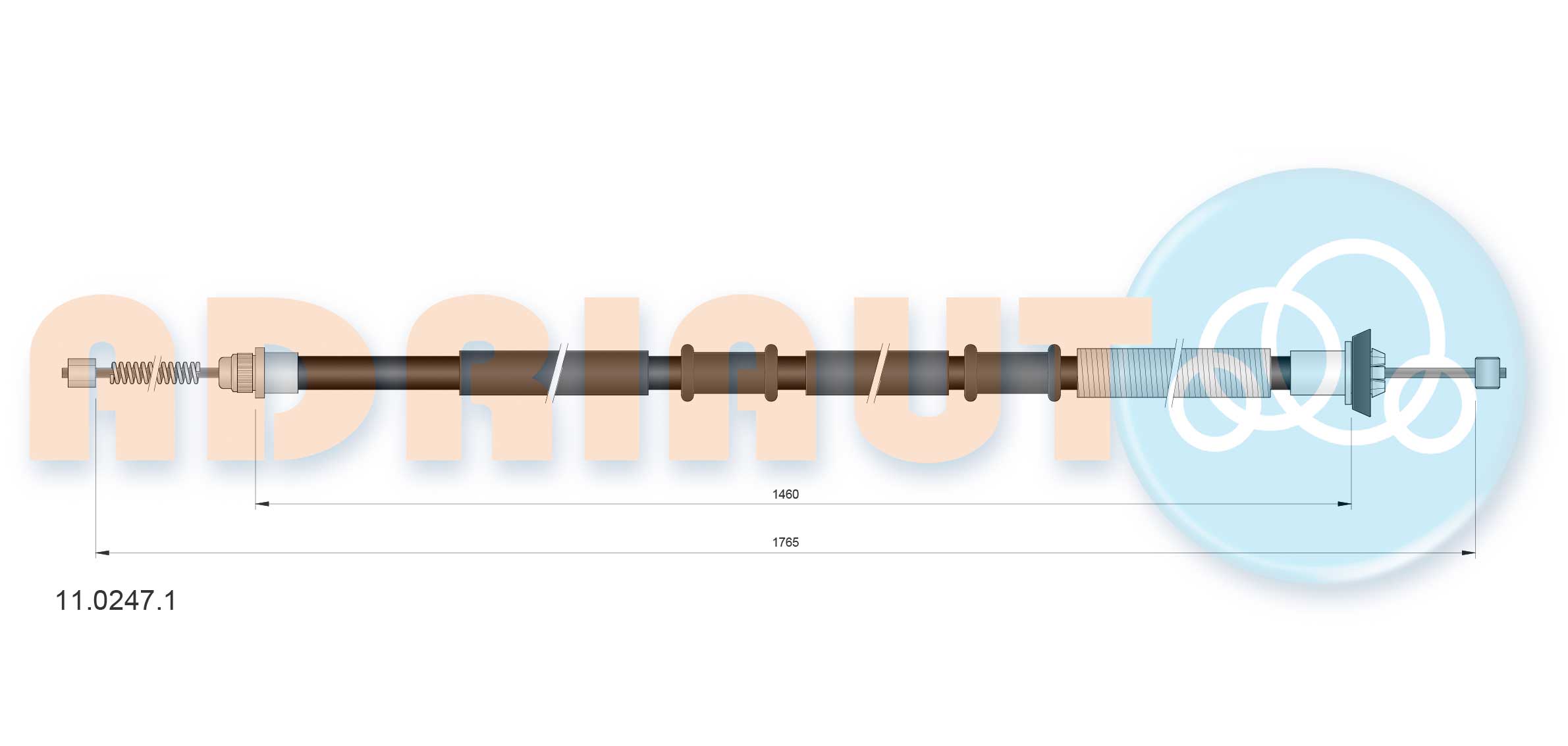 Cable Pull, parking brake (11.0247.1)
