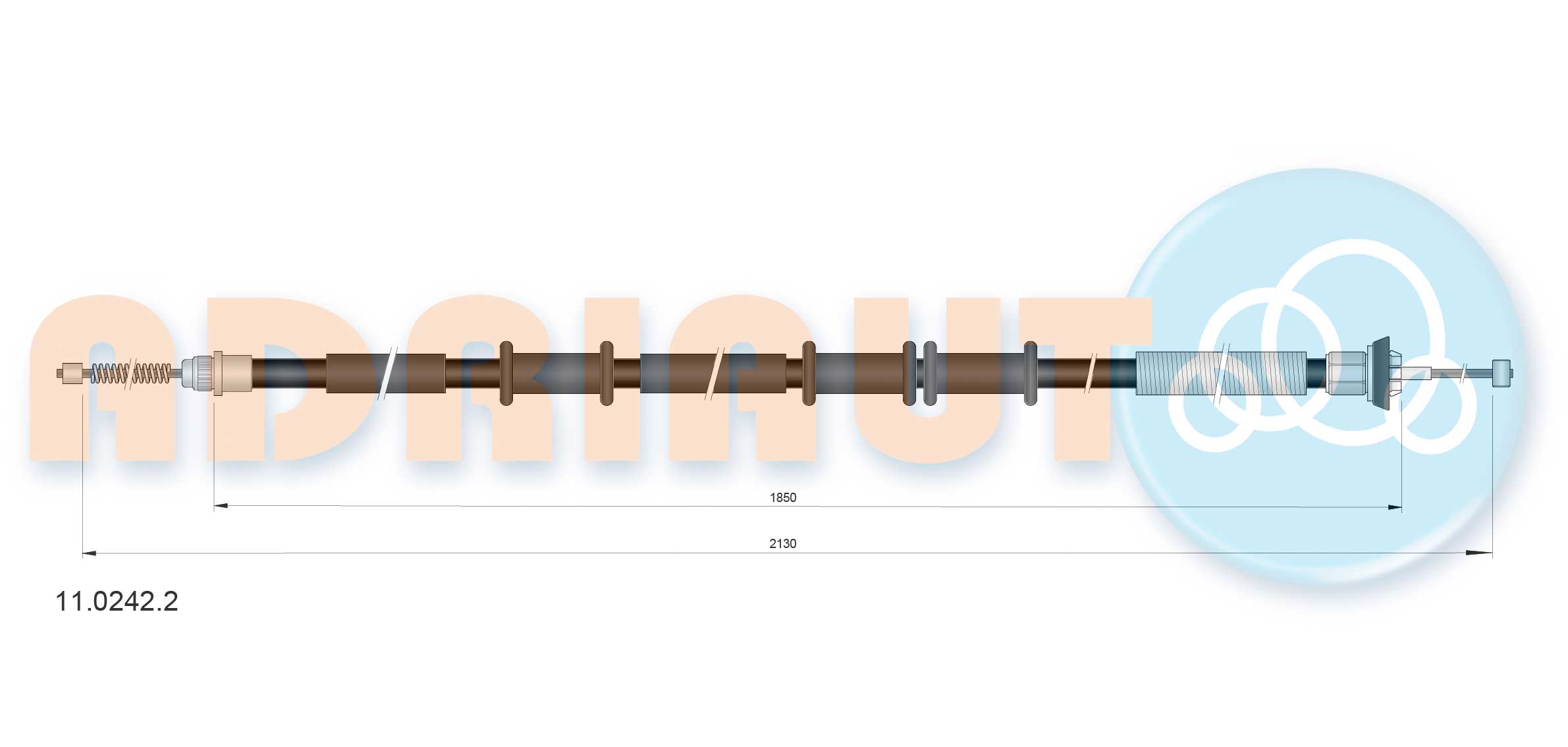 Cable Pull, parking brake (11.0242.2)