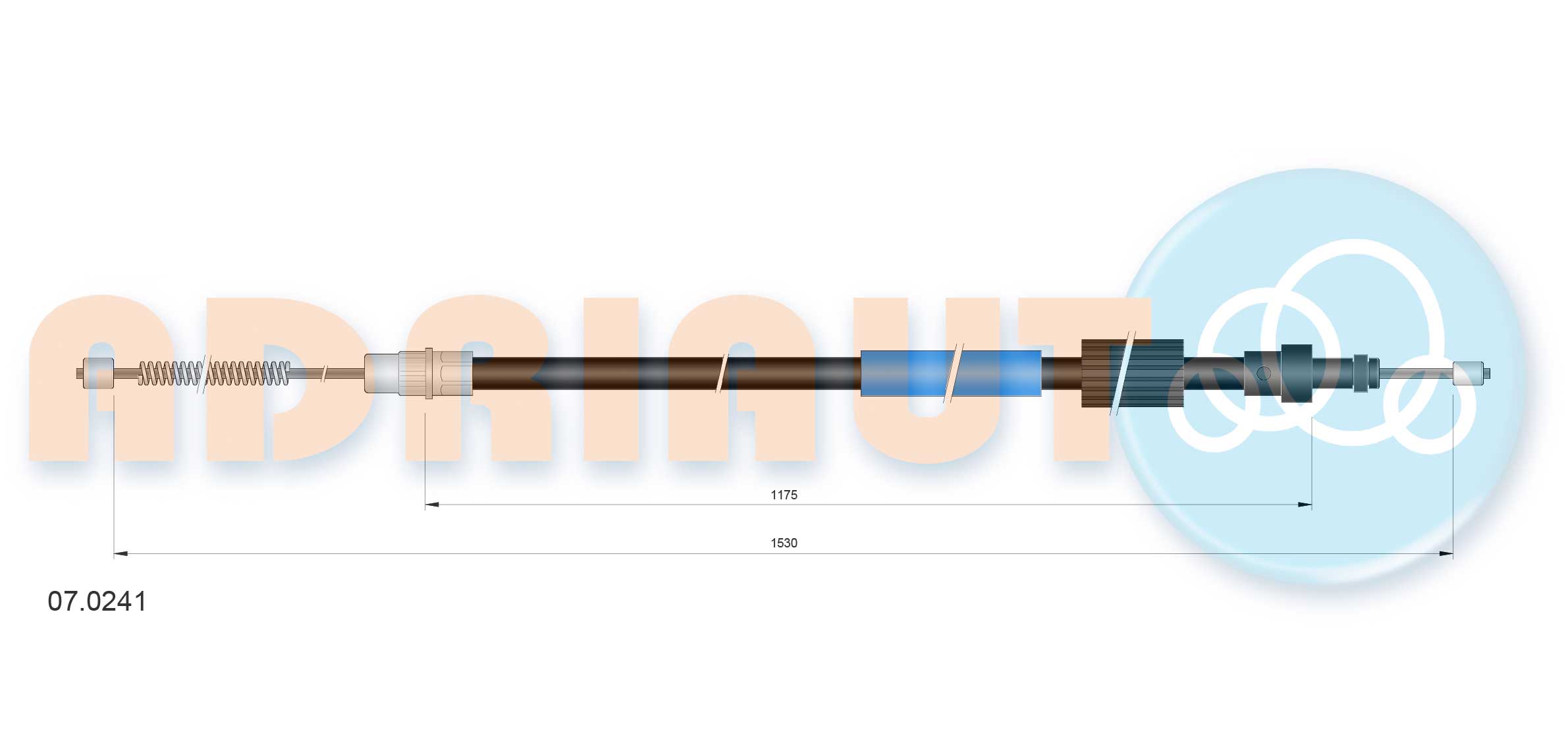 Cable Pull, parking brake (07.0241)