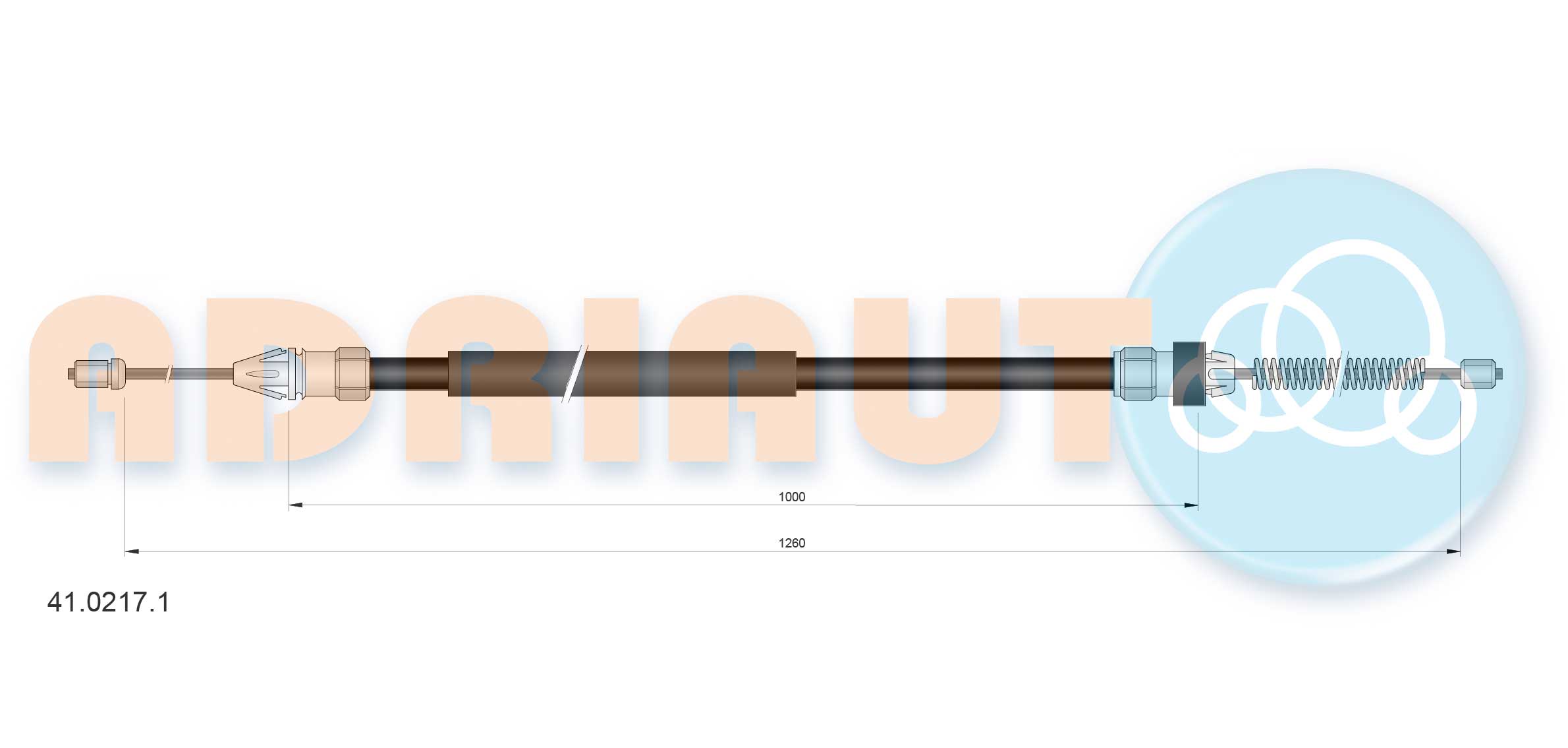 Cable Pull, parking brake (41.0217.1)