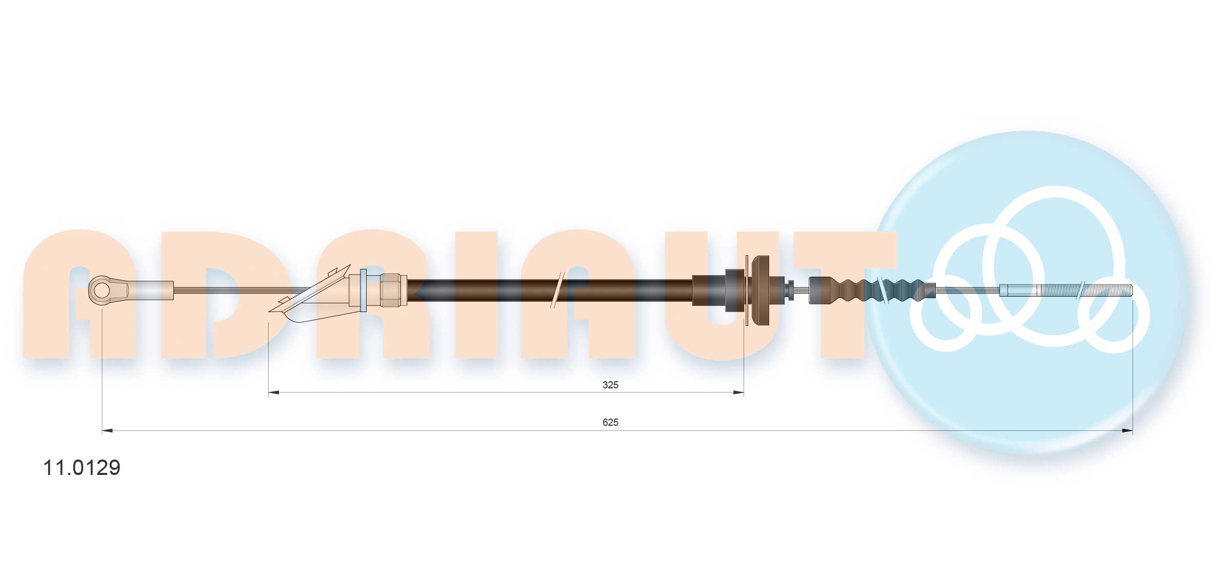 Cable Pull, clutch control (11.0129)