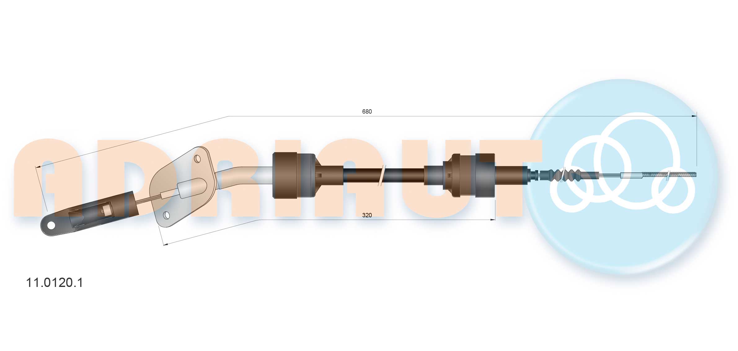 Cable Pull, clutch control (11.0120.1)