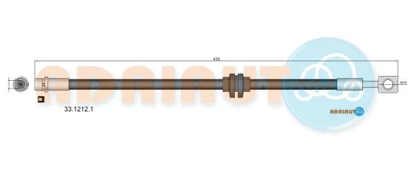 Brake Hose (33.1212.1)