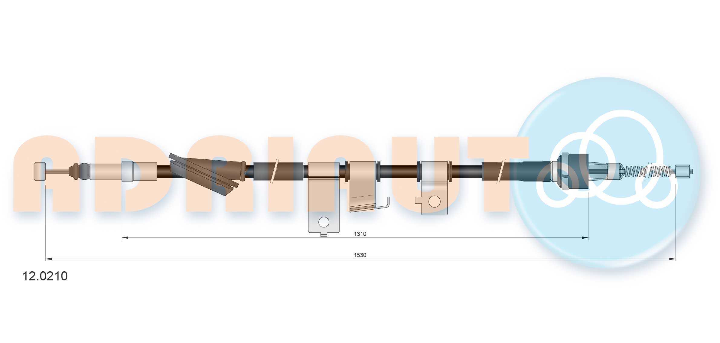 Cable Pull, parking brake (12.0210)
