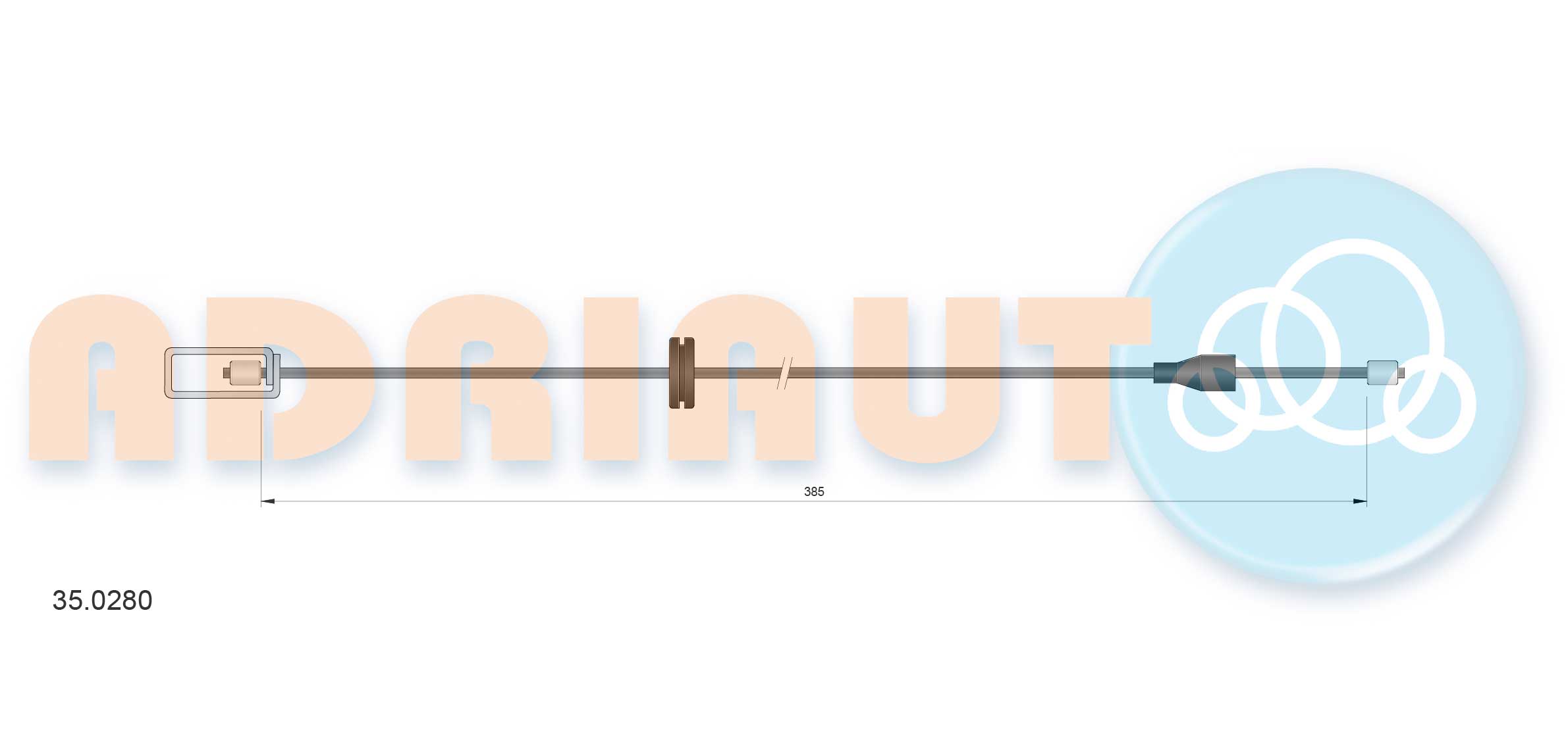 Cable Pull, parking brake (35.0280)