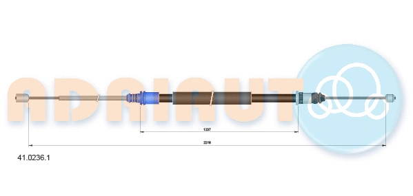 Cable Pull, parking brake (41.0236.1)