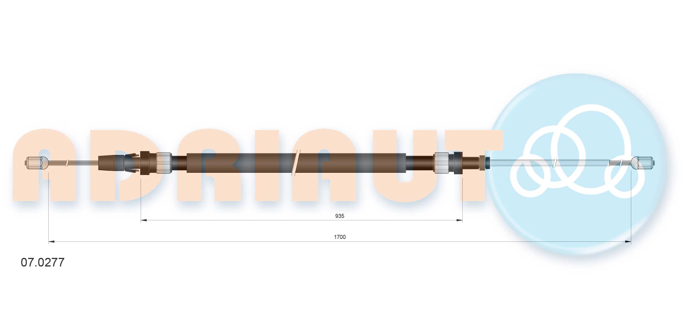 Cable Pull, parking brake (07.0277)