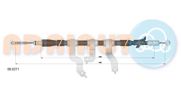 Cable Pull, parking brake (09.0271)