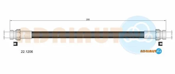 Brake Hose (22.1206)