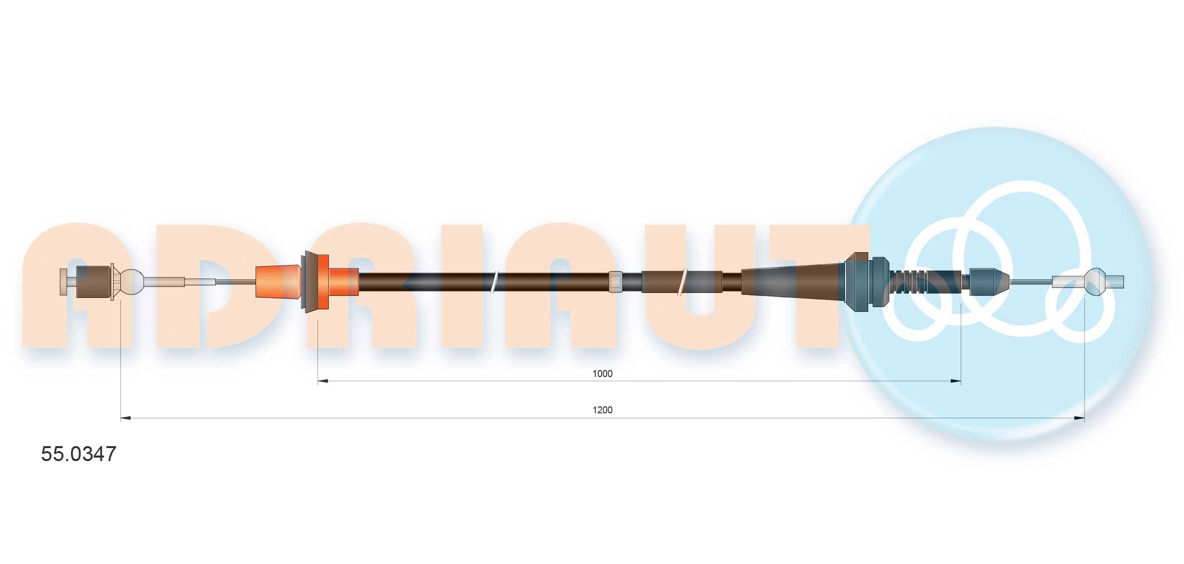 Accelerator Cable (55.0347)