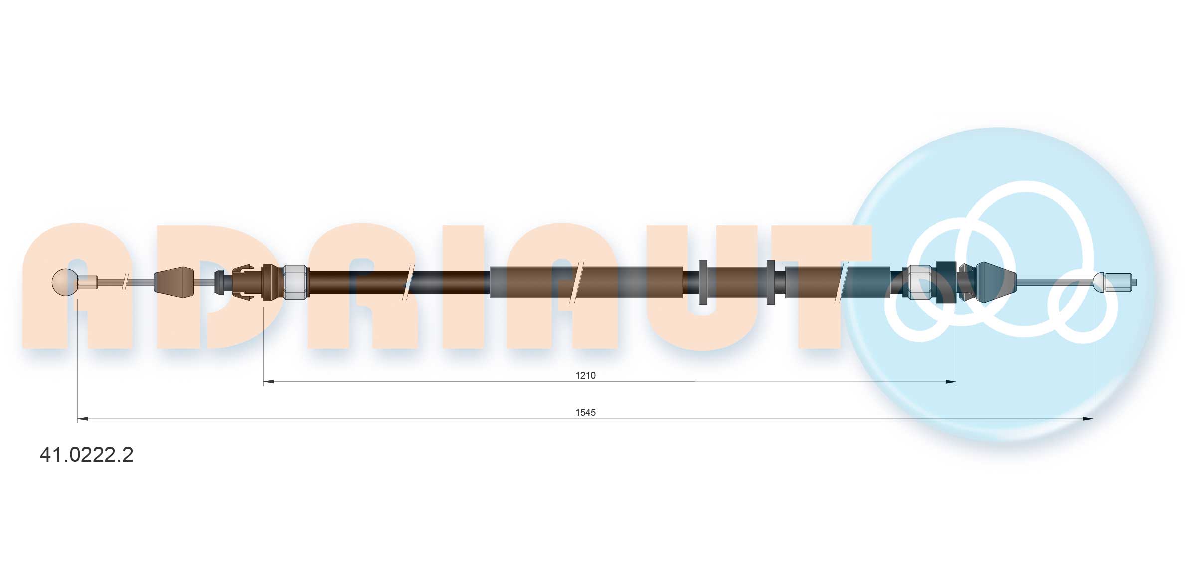 Cable Pull, parking brake (41.0222.2)