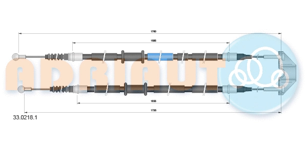 Cable Pull, parking brake (33.0218.1)