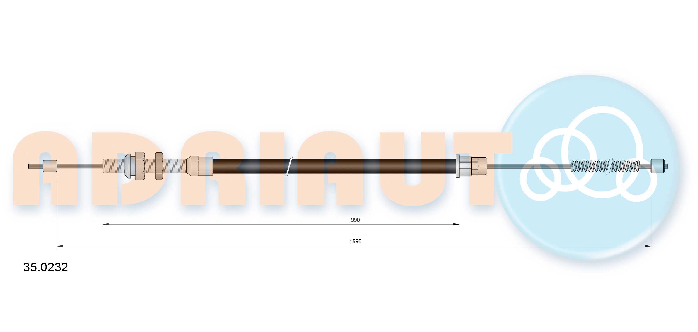 Cable Pull, parking brake (35.0232)