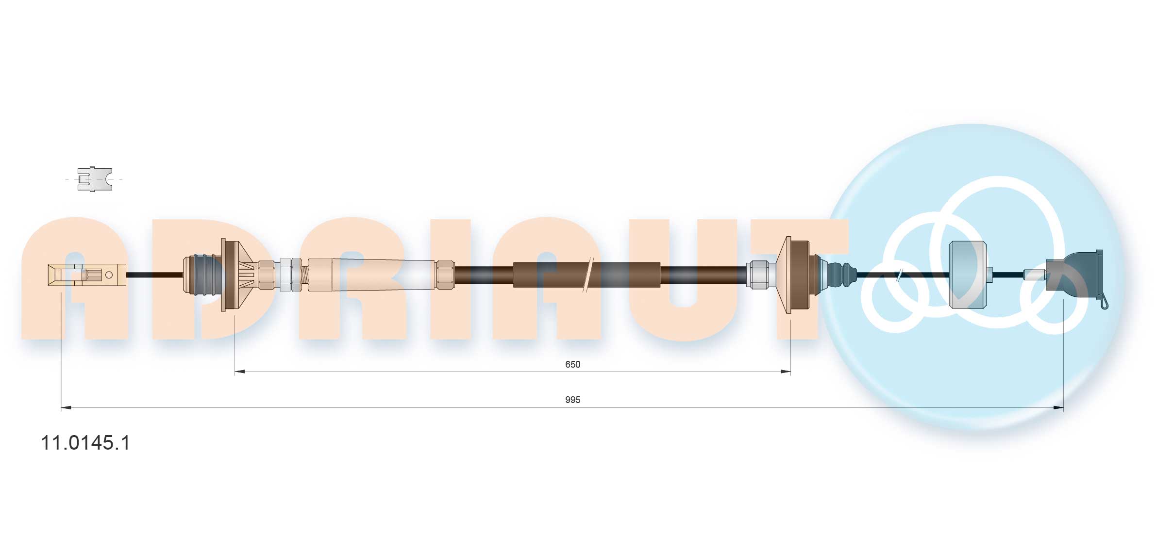 Cable Pull, clutch control (11.0145.1)