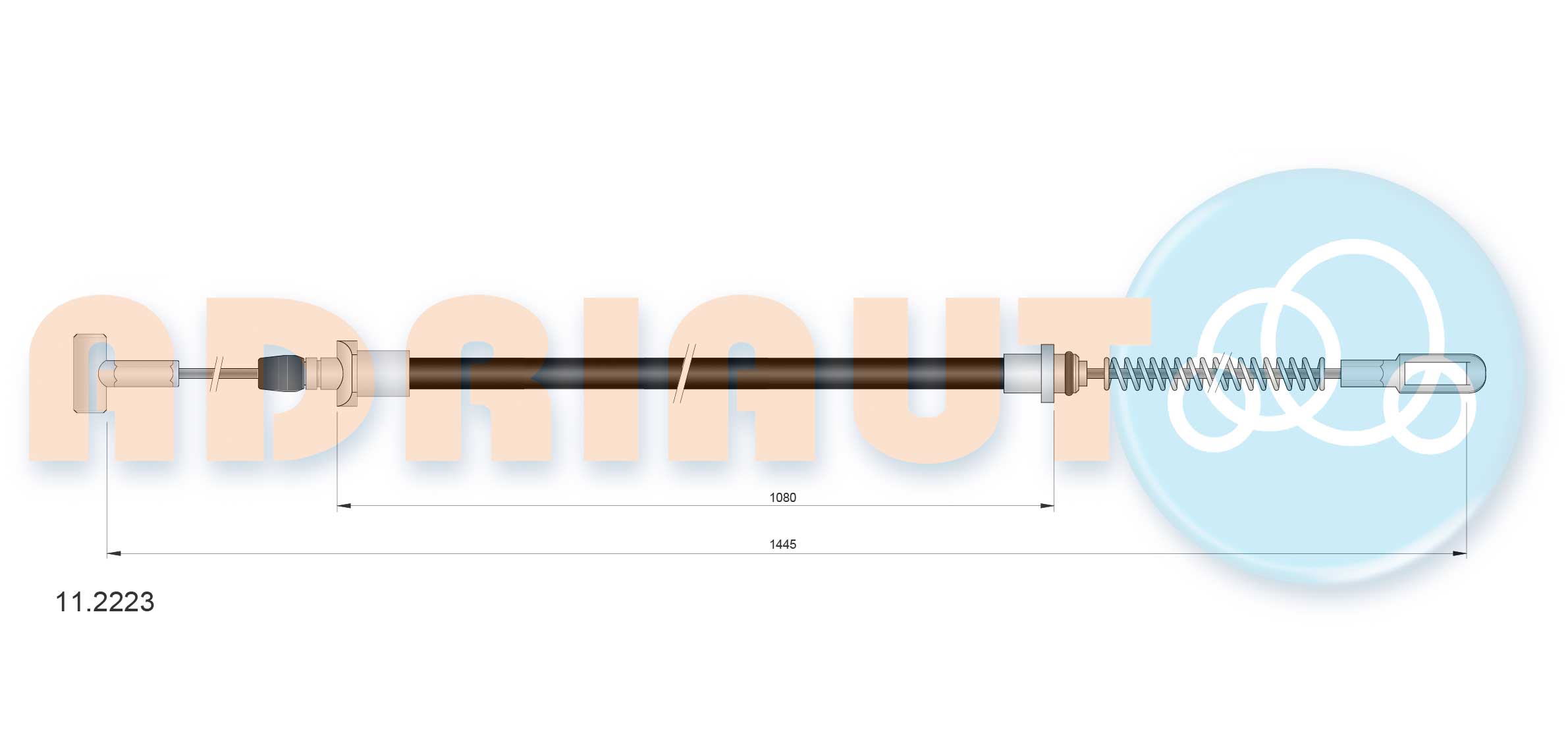 Cable Pull, parking brake (11.2223)