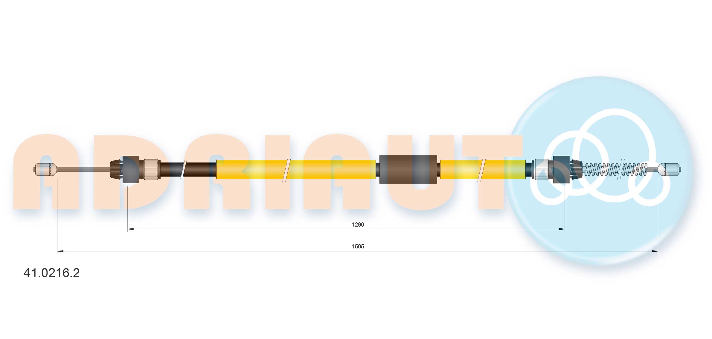 Cable Pull, parking brake (41.0216.2)