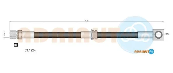 Brake Hose (33.1224)