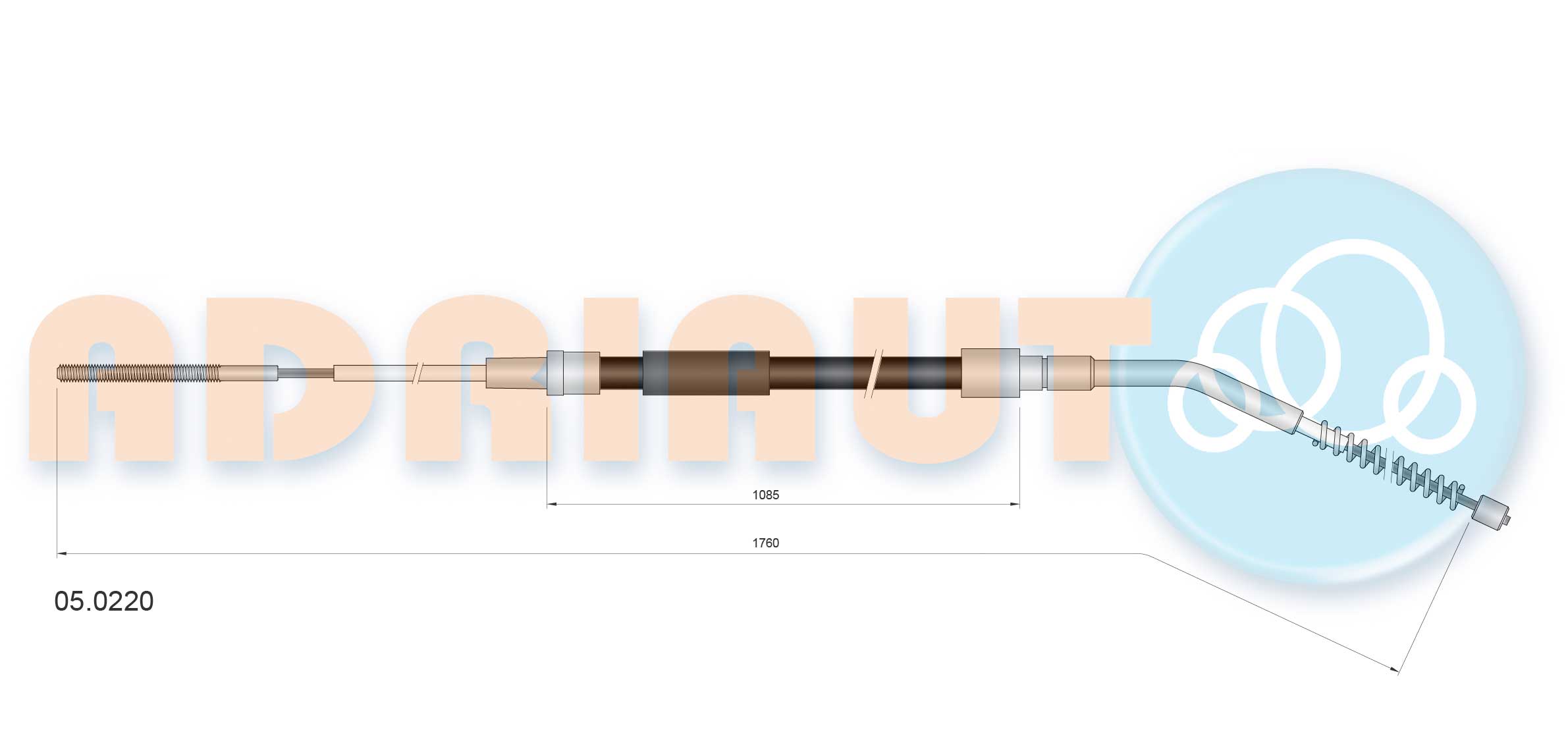 Cable Pull, parking brake (05.0220)