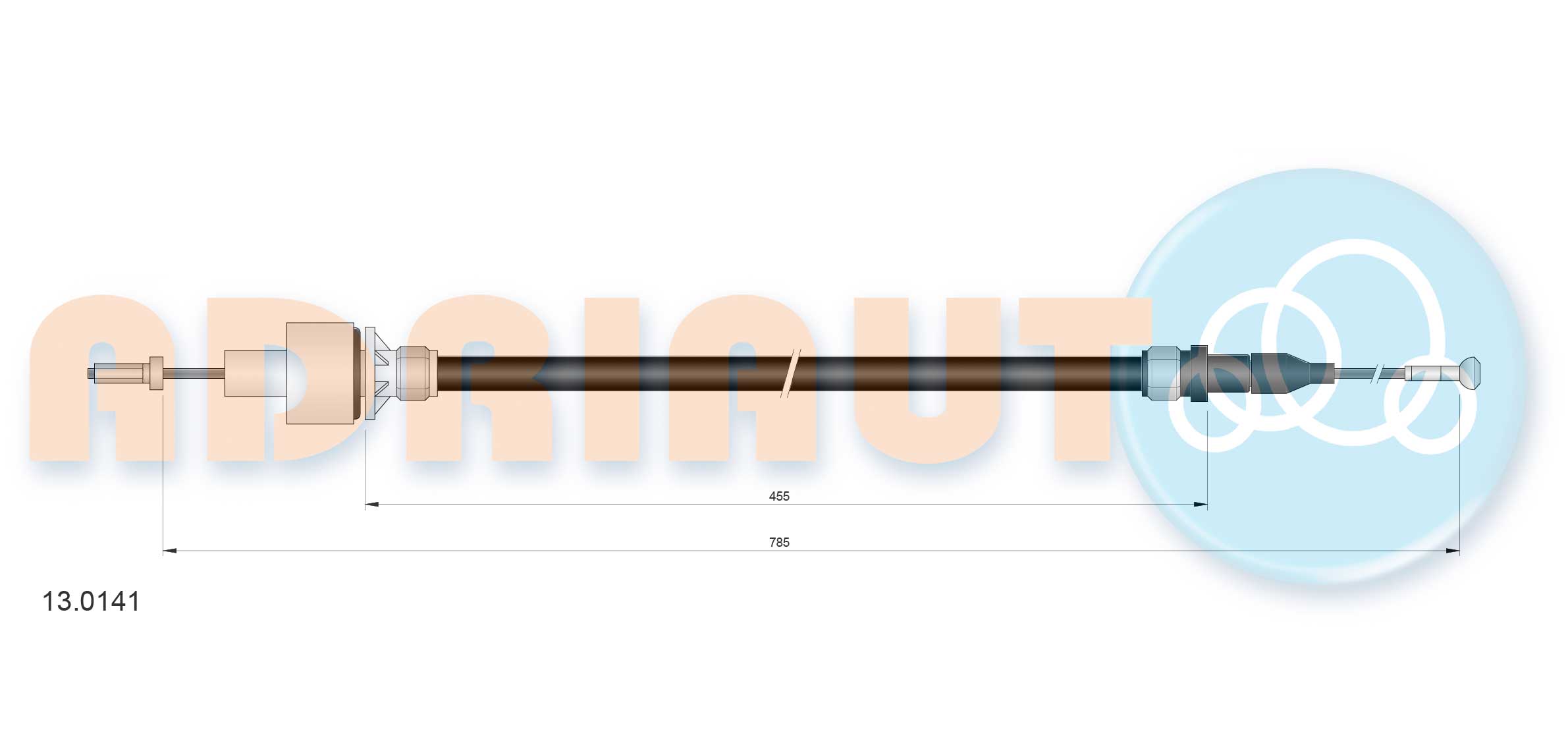 Cable Pull, clutch control (13.0141)