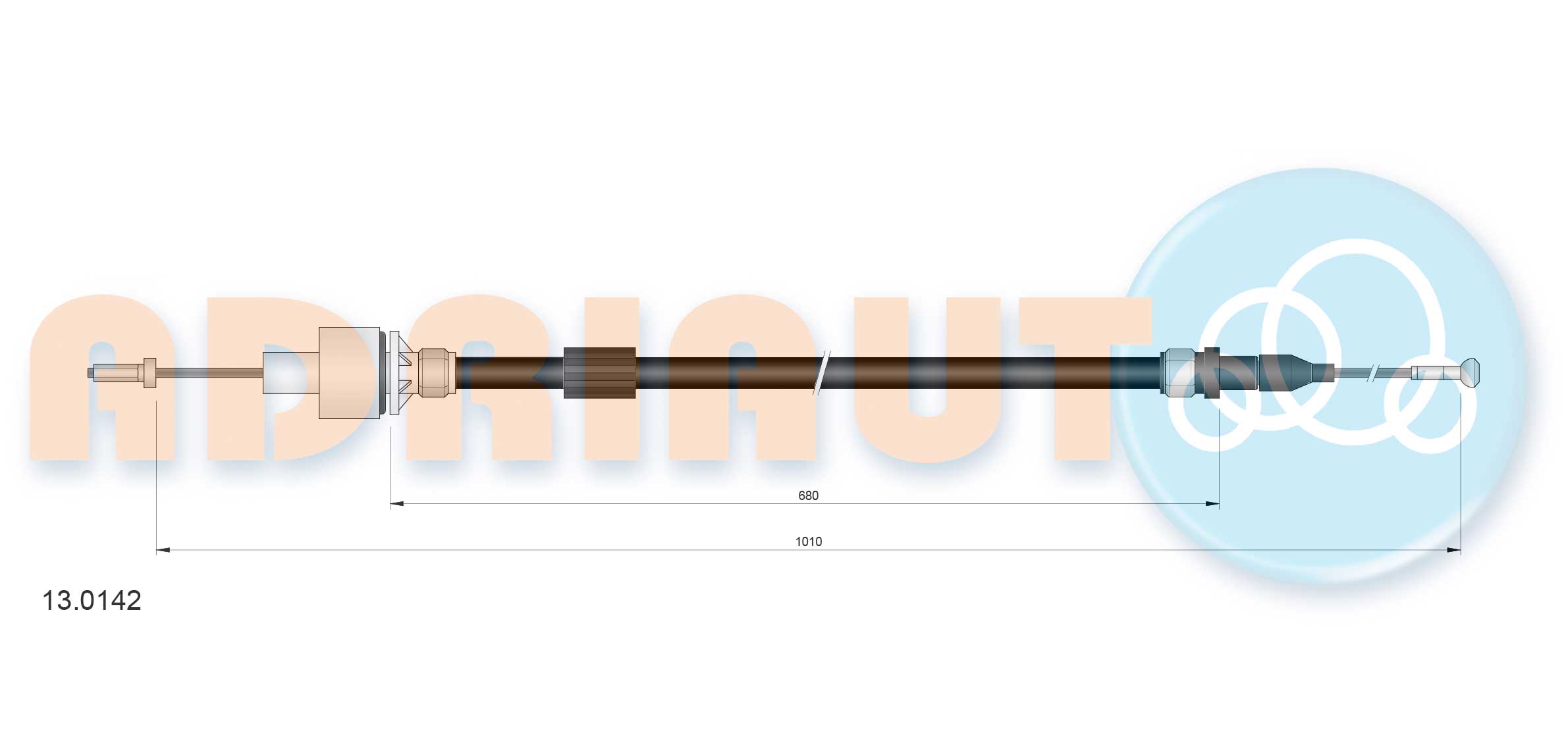 Cable Pull, clutch control (13.0142)