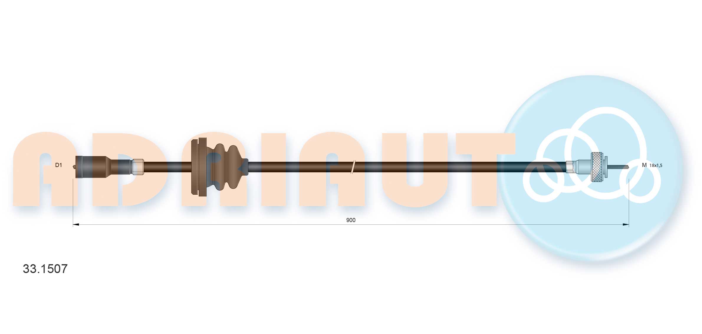 Speedometer Cable (33.1507)