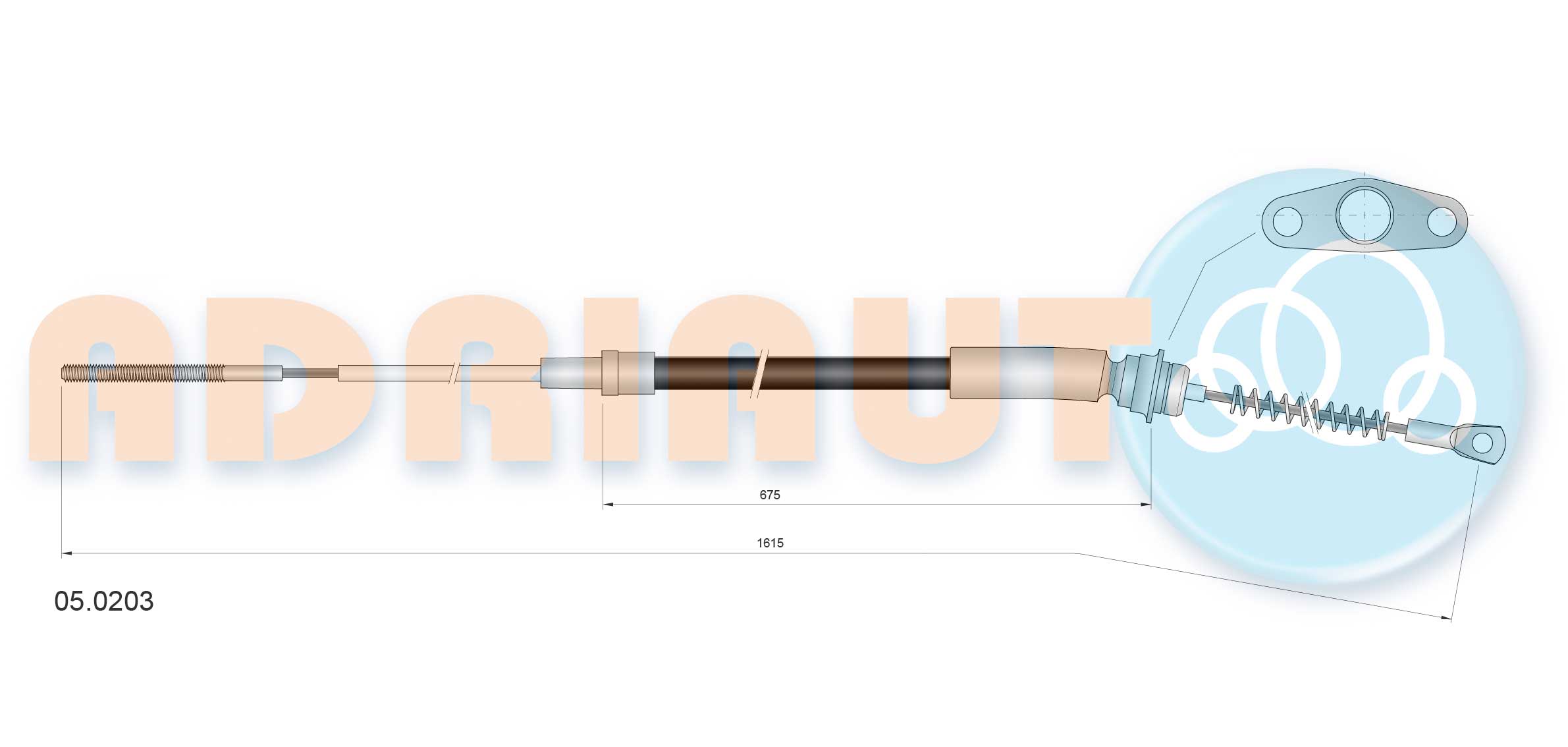 Cable Pull, parking brake (05.0203)