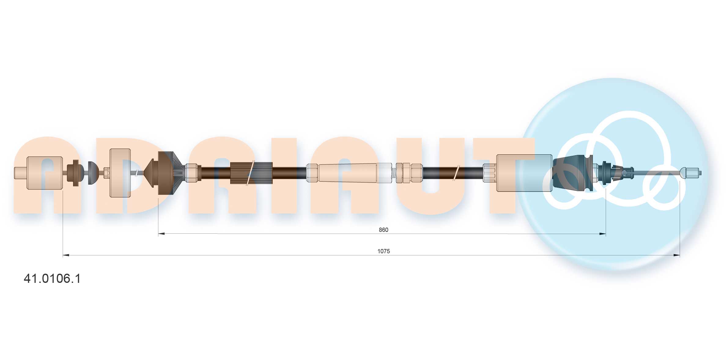 Cable Pull, clutch control (41.0106.1)