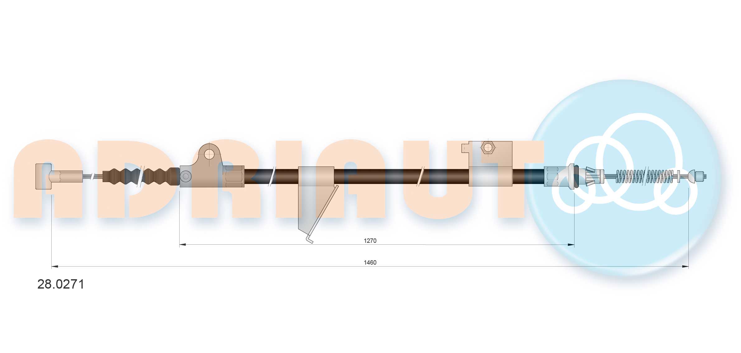 Cable Pull, parking brake (28.0271)