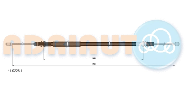 Cable Pull, parking brake (41.0226.1)