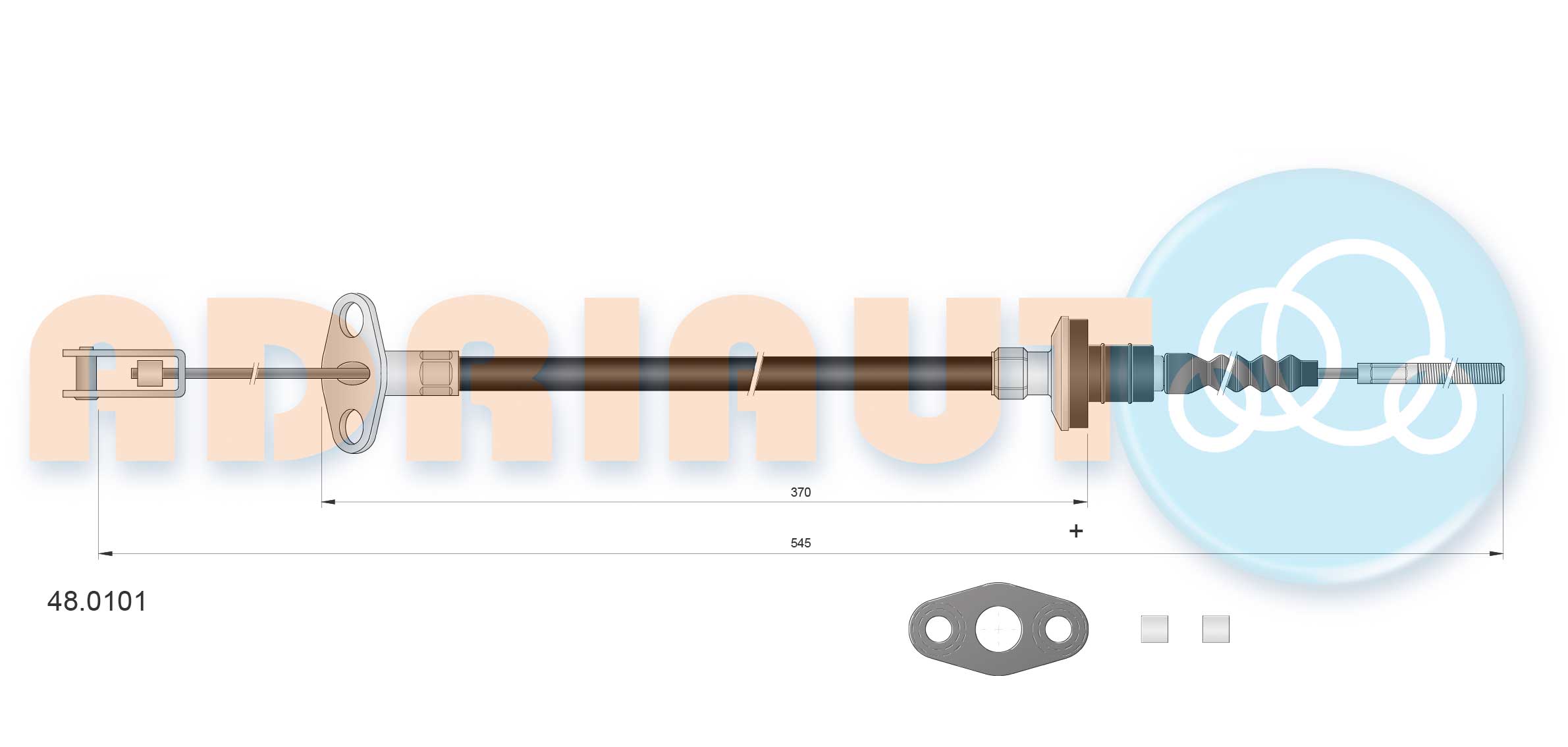 Cable Pull, clutch control (48.0101)