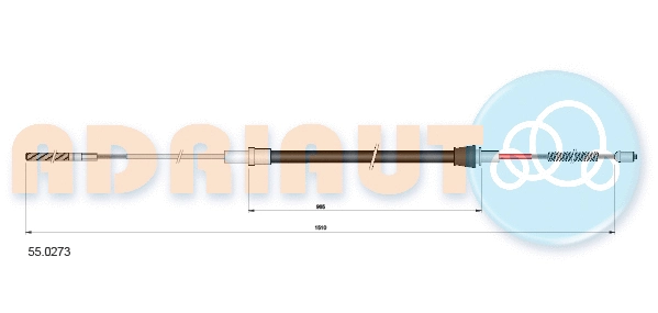 Cable Pull, parking brake (55.0273)